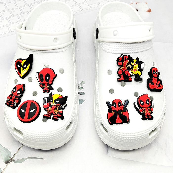 9pcs de adornos de PVC para zuecos de la serie Deadpool de Hot Toys para niños - Quierox - Tienda Online