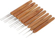 9pcs Dreadlock Crochet Hook Set Single Double 3 Mango de bambú Trenza pelo tejer - Quierox - Tienda Online