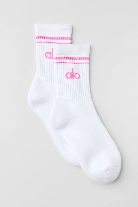 ALO Calcetín de caña media Throwback unisex