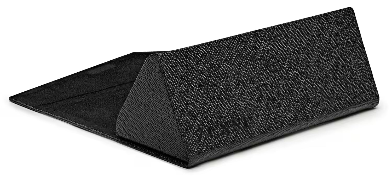 ZENNI Estuche para gafas plegable triple de lujo negro n.° A90100121