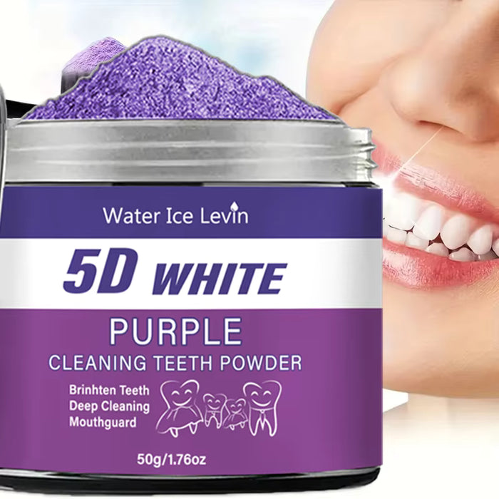Polvo blanqueador de dientes morado 50g