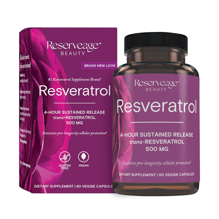 RESERVEAGE Resveratrol 500MG de 60 Cápsulas