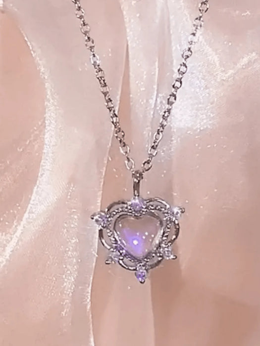 SHEIN Un collar de lujo ligero de alta gama de acero de titanio
