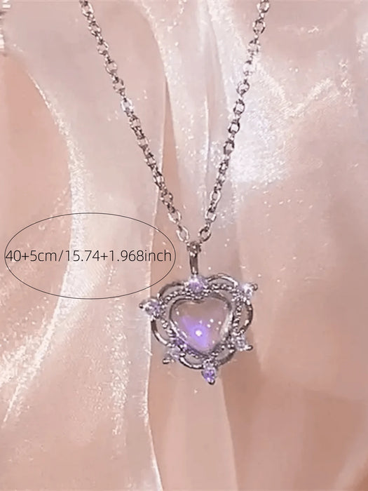 SHEIN Un collar de lujo ligero de alta gama de acero de titanio