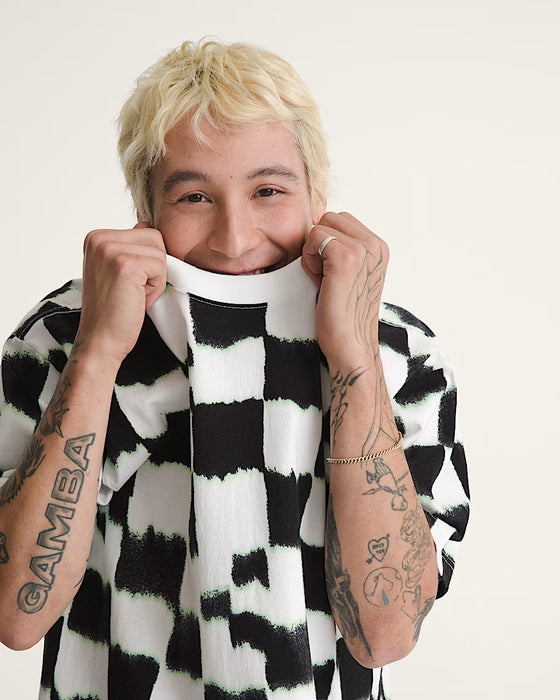 Camiseta a cuadros ácidos Para hombre - Corte holgado