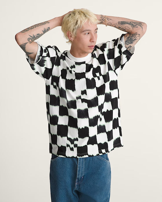 Camiseta a cuadros ácidos Para hombre - Corte holgado