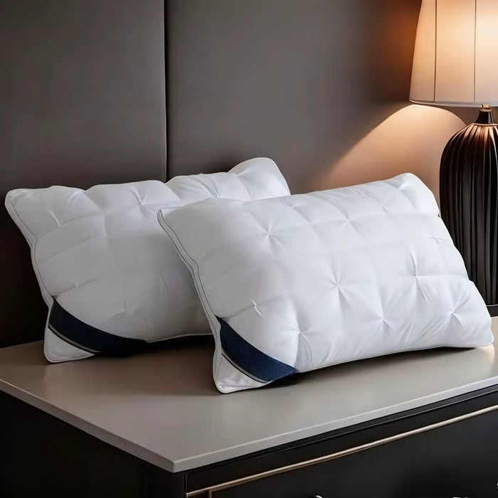 1 Almohada de 48x74 cm, de calidad hotelera diseñadas específicamente para la protección de la columna cervical y para facilitar el sueño
