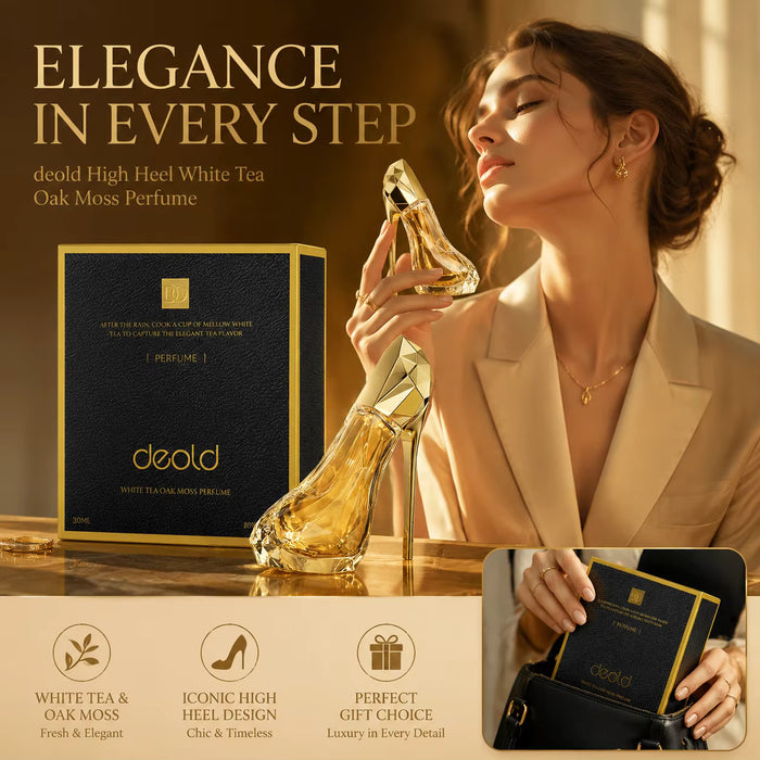 Deold Perfume EDP de 30 ml para mujer con aroma a té blanco y musgo de roble