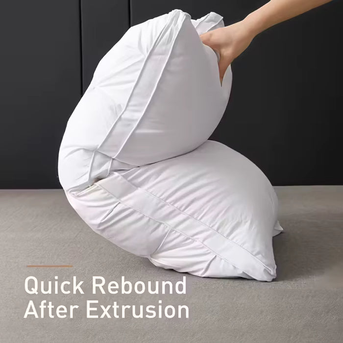 1 Almohada de 48x74 cm, de calidad hotelera diseñadas específicamente para la protección de la columna cervical y para facilitar el sueño