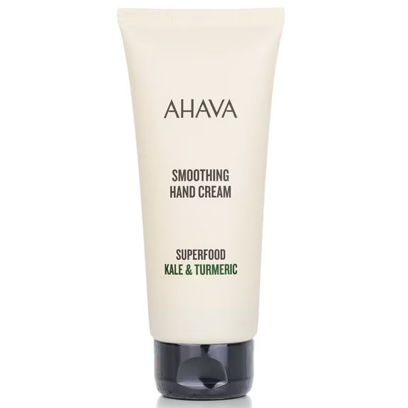 Ahava Crema de manos suavizante Superfood con col rizada y cúrcuma, 100 ml/3.4 oz