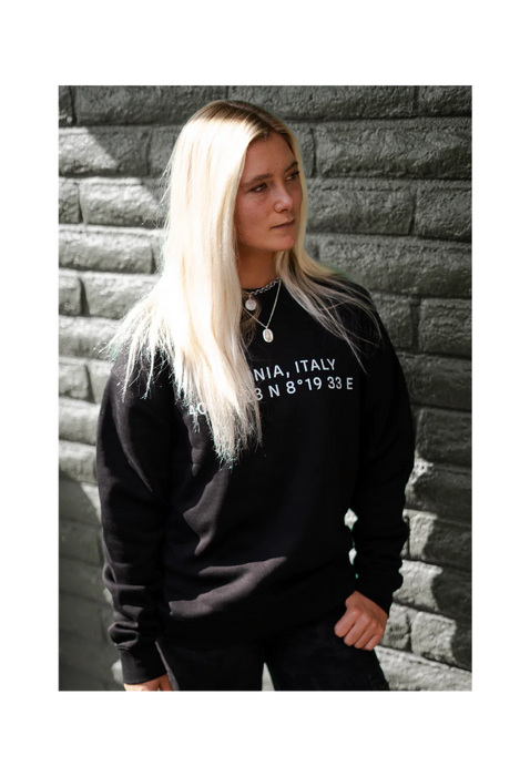 Sudadera Litorale Crew Negra