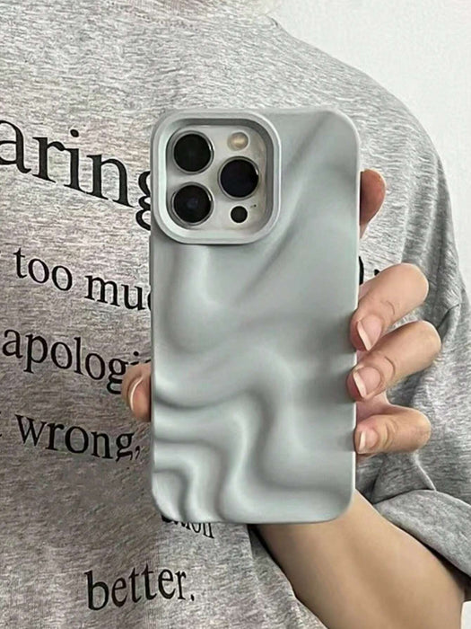 SHEIN 1 pieza Funda de teléfono de color sólido simple para iPhone 12/12PRO