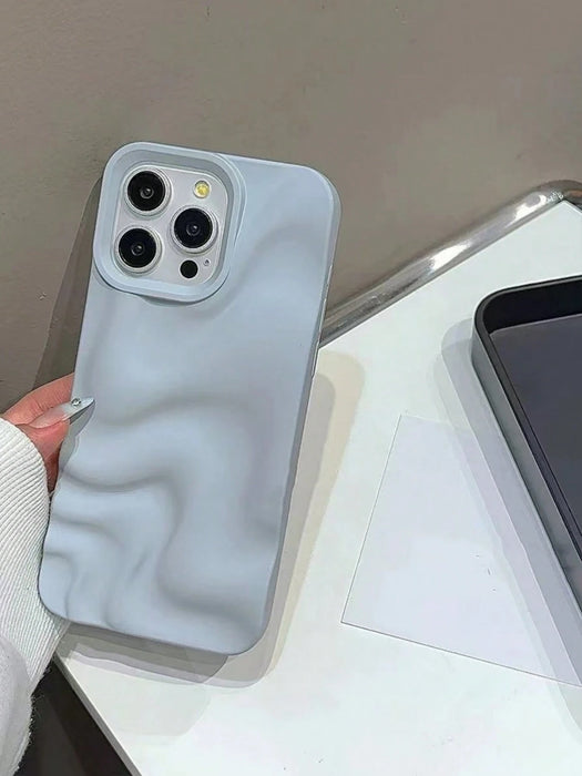 SHEIN 1 pieza Funda de teléfono de color sólido simple para iPhone 12/12PRO