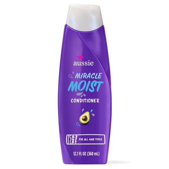 Aussie Miracle Acondicionador hidratante para todo tipo de cabello, 350 ml