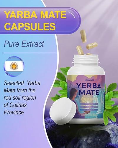 Cápsulas de Yerba Mate – 75 mg de cafeína natural para un aporte energético óptimo y una mente despejada