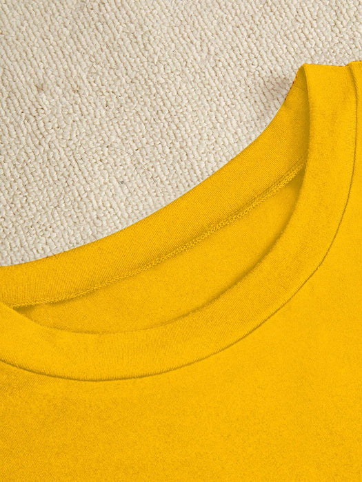 SHEIN BamGleam Camiseta corta casual de ajuste ceñido para mujer