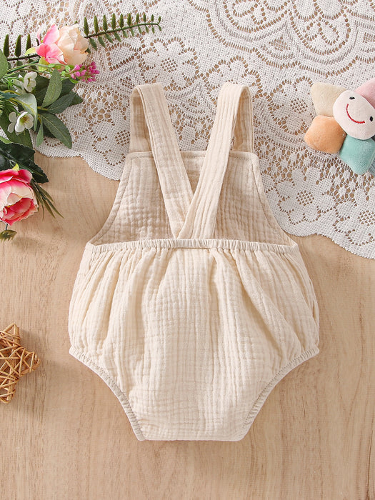 Bebé niño Body overol con parche con bolsillo con textura con nudo