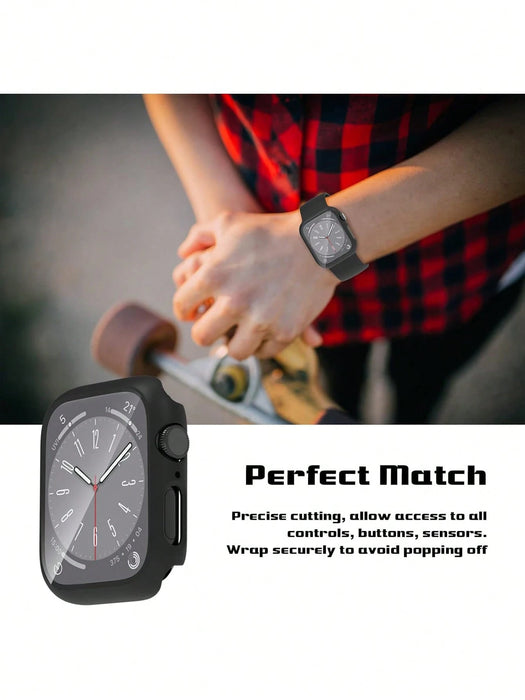 SHEIN 1 Funda con protector de pantalla de vidrio templado integrado, para smartwatch Serie 12 Ultra