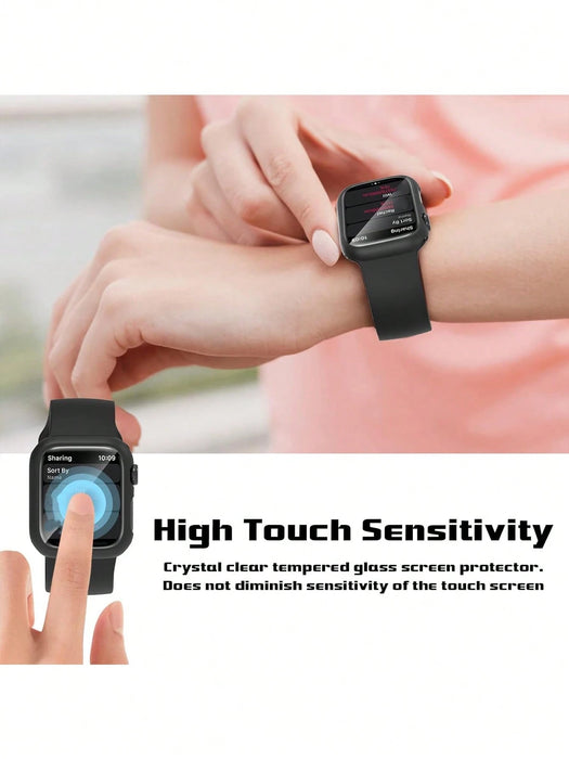 SHEIN 1 Funda con protector de pantalla de vidrio templado integrado, para smartwatch Serie 12 Ultra