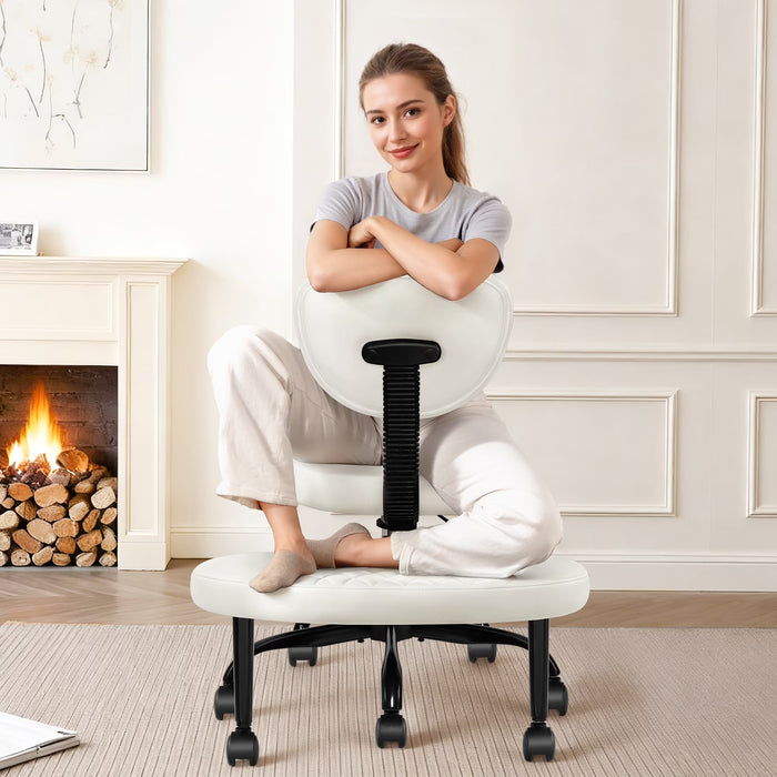 COOLHUT Silla de piernas cruzadas de oficina ergonómica
