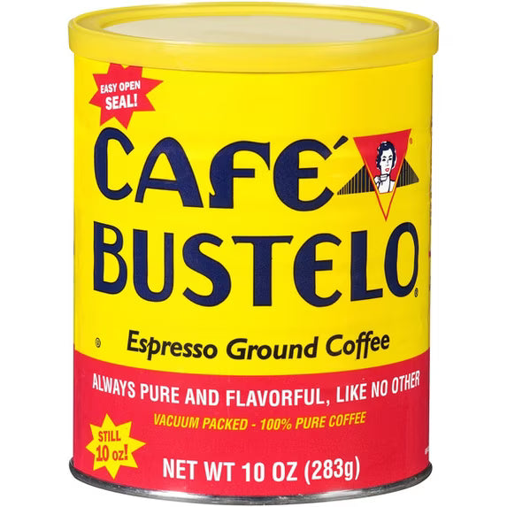 Café Bustelo Café molido estilo espresso, lata de 283 g (10 oz) envasada al vacío.