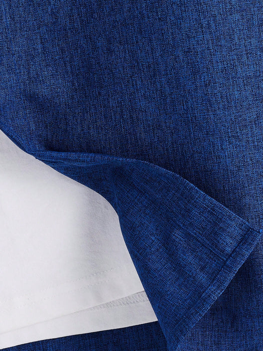 SHEIN Calvornis Camisas de manga larga con botones de unicolor
