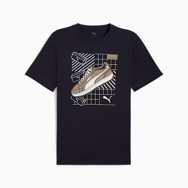 Puma Camiseta para hombre gráficos con tenis