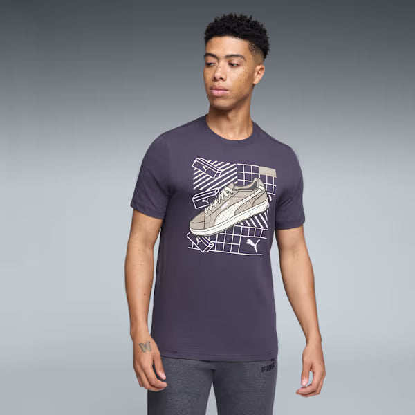 Puma Camiseta para hombre gráficos con tenis