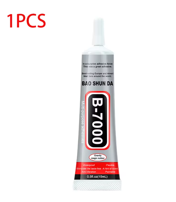 Pegamento multiusos transparente B7000 con aplicador de precisión 15ML