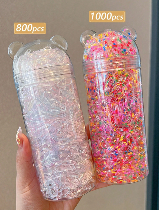 SHEIN 1800 unidades de gomas para el cabello desechables