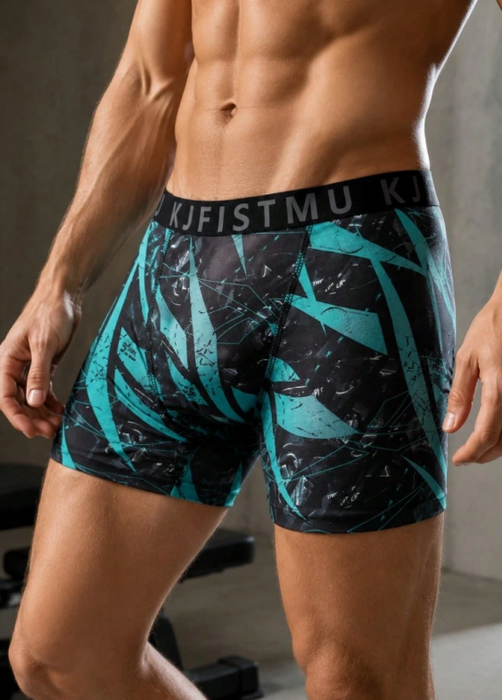 4 calzoncillos bóxer de moda para hombre con estampado divertido y aleatorios