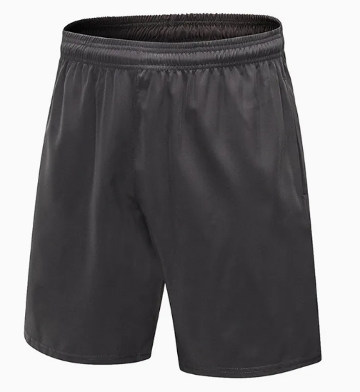Pantalones cortos atléticos con bolsillos laterales y cinturilla elástica