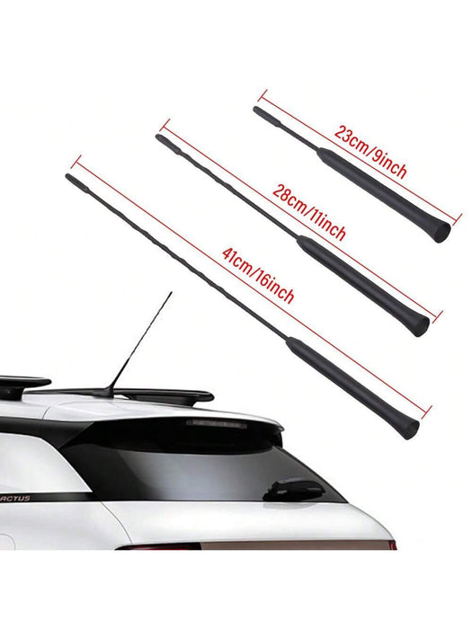 SHEIN Antena de mástil tipo látigo para techo de coche, radio estéreo universal de señal