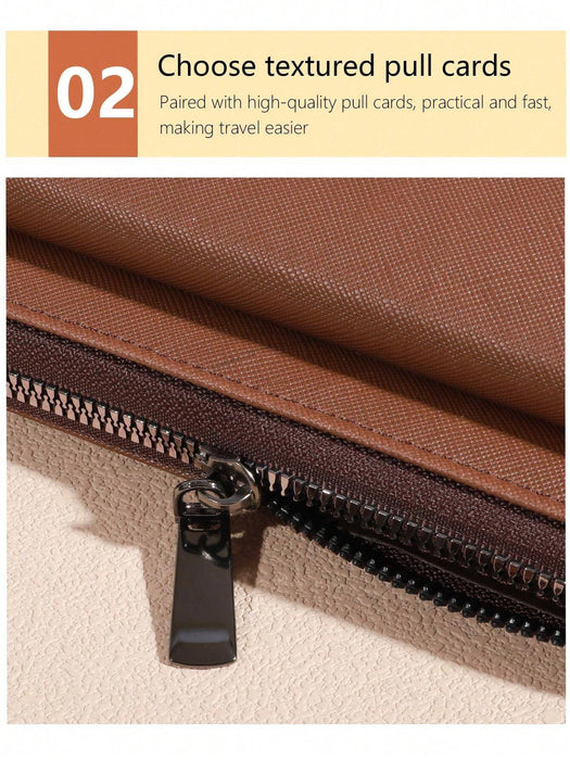 SHEIN Cartera de negocios para mujer con doble capa de PU