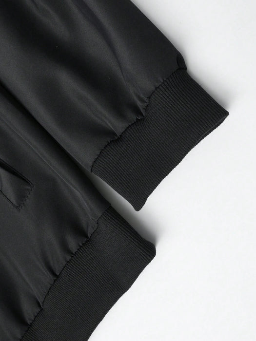 SHEIN Chaqueta con cremallera de béisbol casual para deportes al aire libre