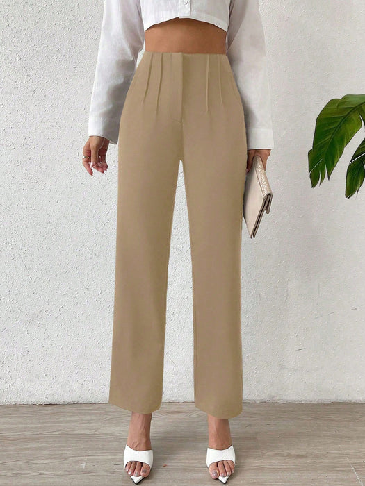 SHEIN Pantalón recto de mujer Chiquease
