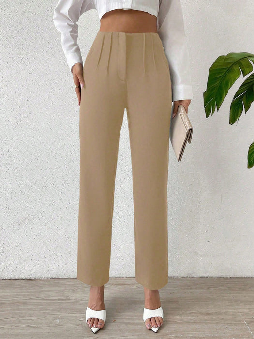 SHEIN Pantalón recto de mujer Chiquease