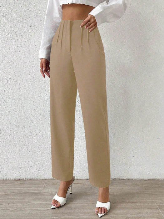 SHEIN Pantalón recto de mujer Chiquease