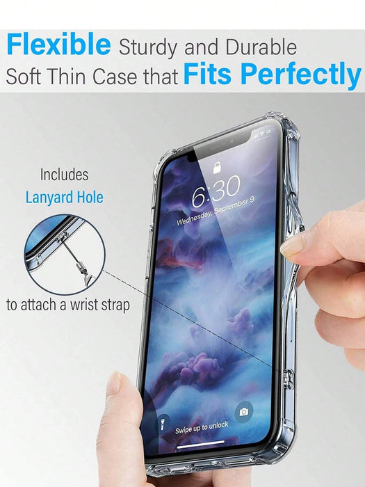 Shein Funda transparente anticaídas compatible con iPhone 7p/8p