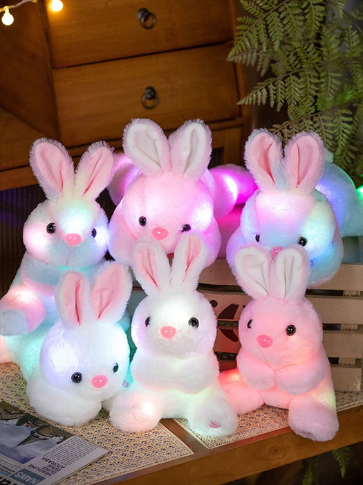 Conejo de peluche brillante y fosforescente - Peluche suave para niños