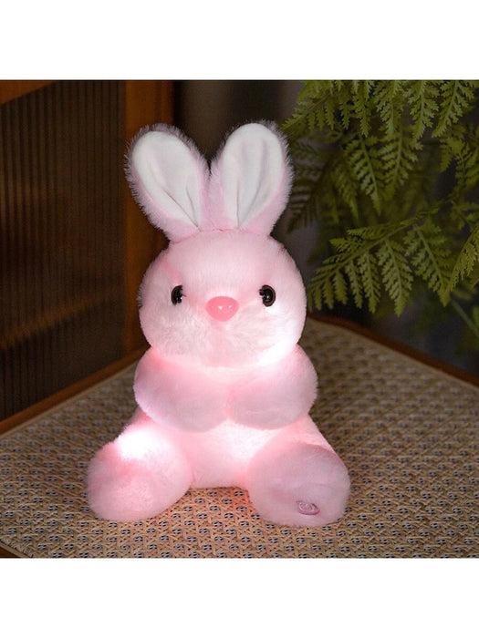 Conejo de peluche brillante y fosforescente - Peluche suave para niños