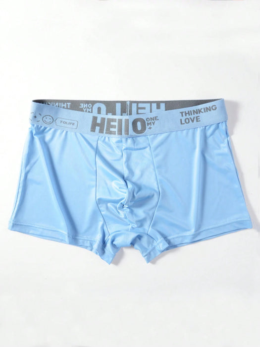 Conjunto De 5 Piezas De Ropa Interior Masculina - Deportivos De Seda Con Hielo