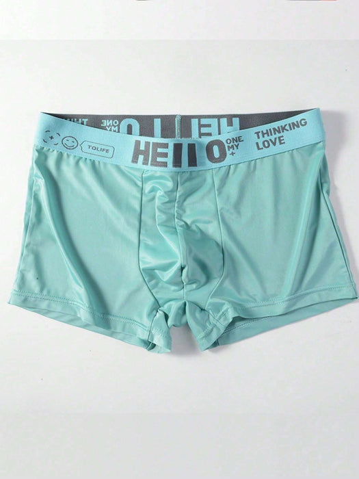 Conjunto De 5 Piezas De Ropa Interior Masculina - Deportivos De Seda Con Hielo