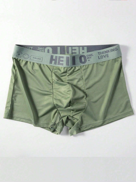 Conjunto De 5 Piezas De Ropa Interior Masculina - Deportivos De Seda Con Hielo