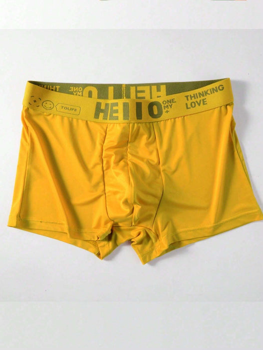 Conjunto De 5 Piezas De Ropa Interior Masculina - Deportivos De Seda Con Hielo