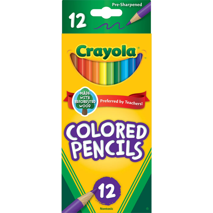 Crayola Set de lápices de colores , 12 unidades, útiles escolares para niños