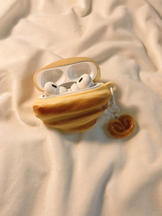 Bonita funda asimétrica de silicona a prueba de golpes con forma de croissant para Headphones Pro2(Nd)