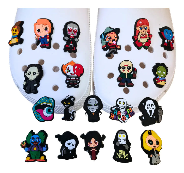 19 Pzas Pines De Terror de Chucky, Charms para Sandalias