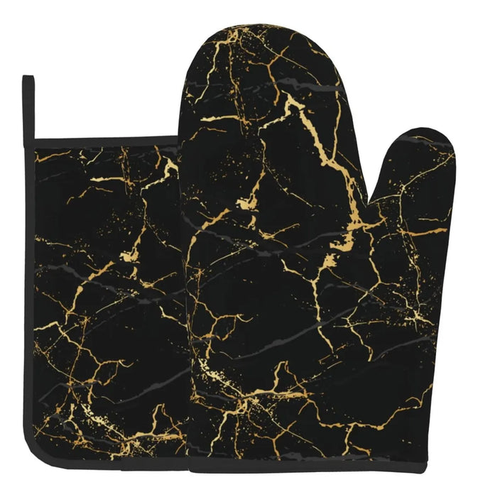 Manoplas De Horno Y Agarraderas De 2 Piezas Con Textura