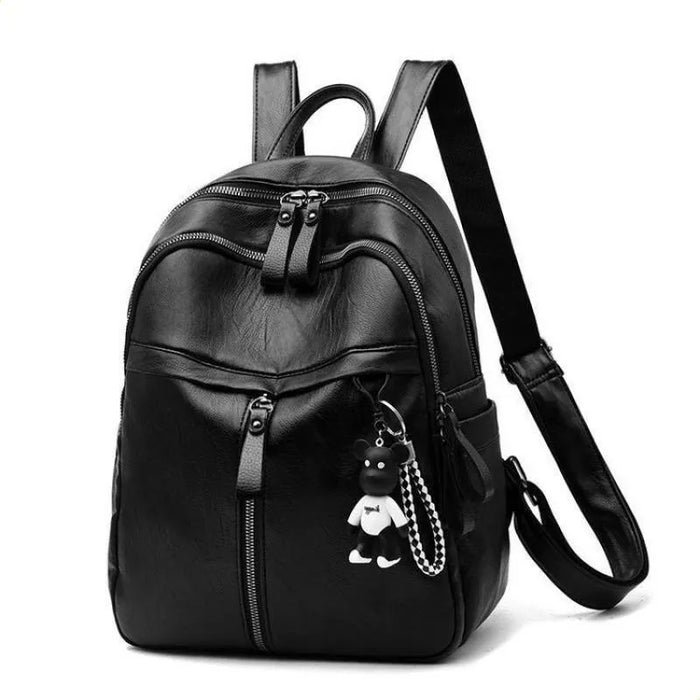 Mochila Para Mujer De Uso Diario Estilo Urbano De Piel Sintética